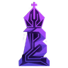 Bishop Digital logo — a faceted chess bishop
